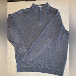 Peter Millar Men’s Quarter Zip, size xl, grey.